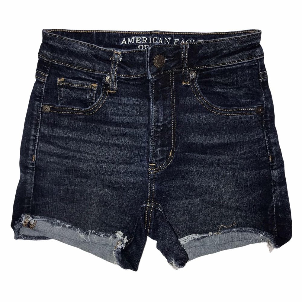 American Eagle Super Hi-Rise Shortie Shorts 0